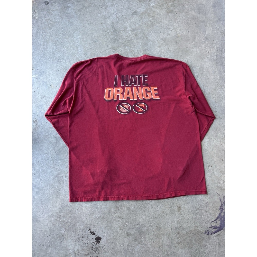 VTG 90s I Hate Orange Crimson Football College University Alabama T-Shirt XXL